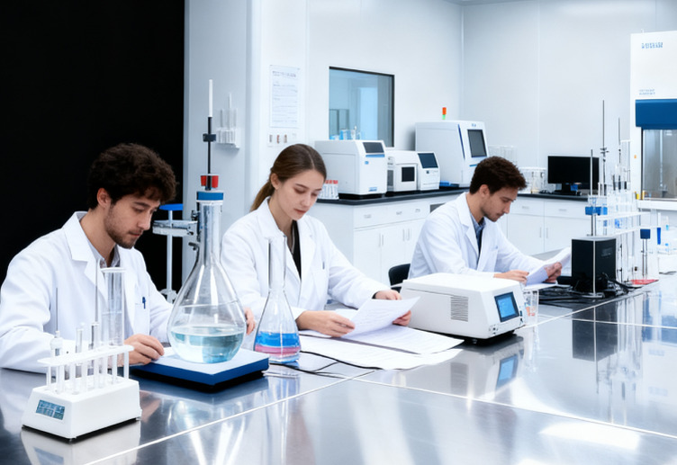VitalMed Lab formulation team in discussion