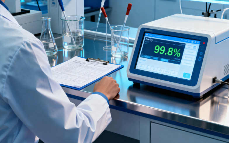 Quality control and analytical testing at VitalMed Lab